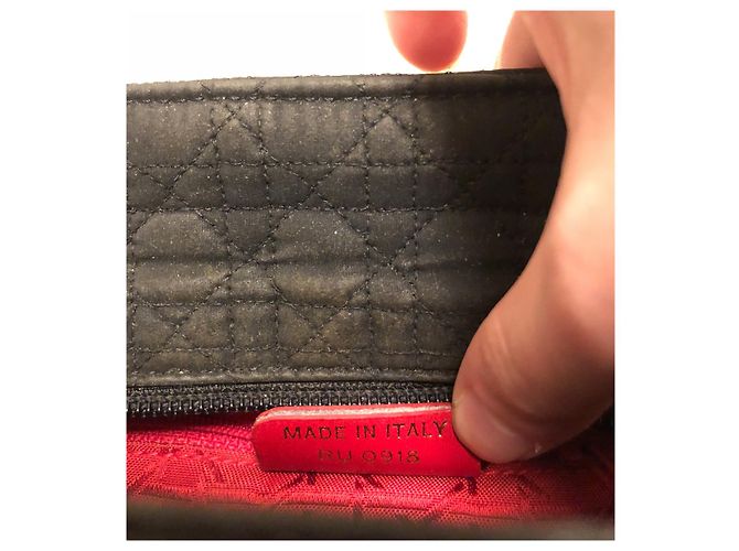 Christian Dior TELA CANNAGE LADY DIOR Nero - vista 8