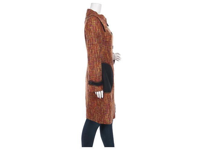 Marc Cain Tweed Coat Multi Color Wool Size M Multiple colors - view 3