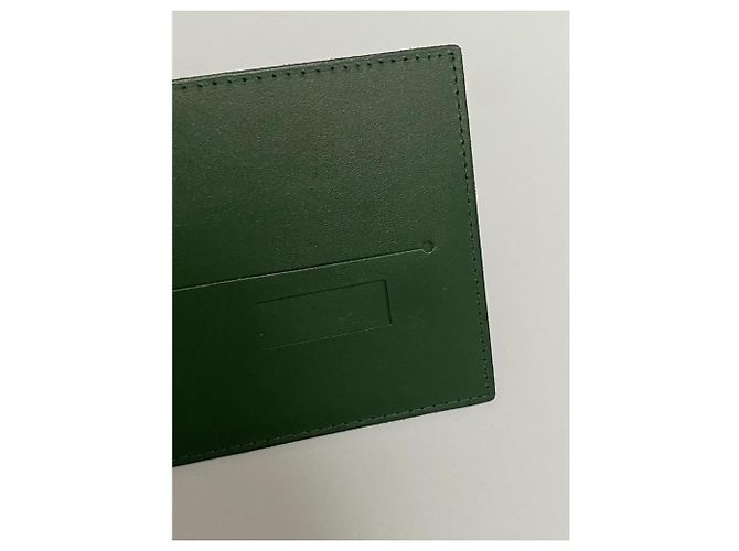 ROLEX GREEN LEATHER CARD HOLDER - view 4