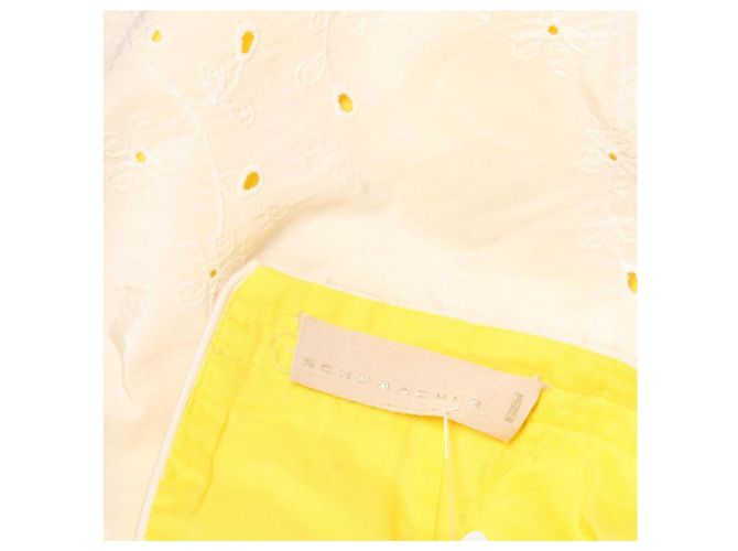 Jupe Schumacher Écru Coton Polyester XS Multicolore - vue 3