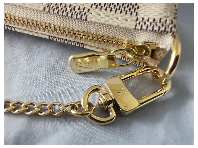 Louis Vuitton Mini Pochette accessori Azur Gold hardware - vista 8