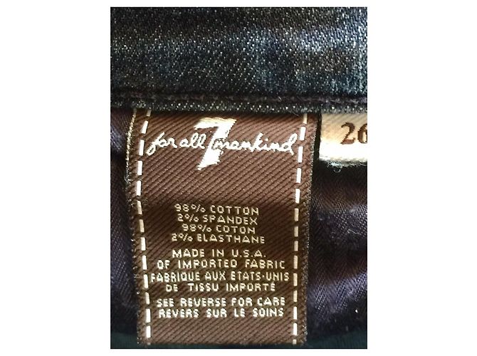 7 For All Mankind Tamaño de Lexie Bootcut 26 Azul - vista 4