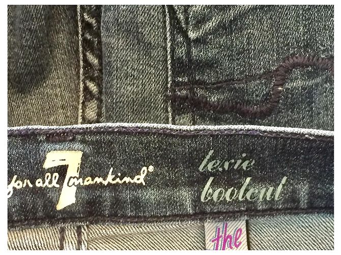 7 For All Mankind Tamaño de Lexie Bootcut 26 Azul - vista 5