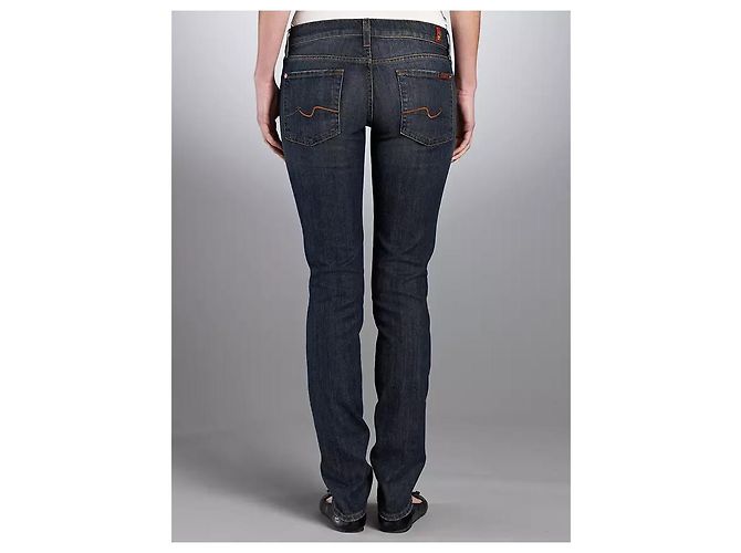 7 For All Mankind Tobillera Roxanne con adorno cuadrado Azul - vista 2