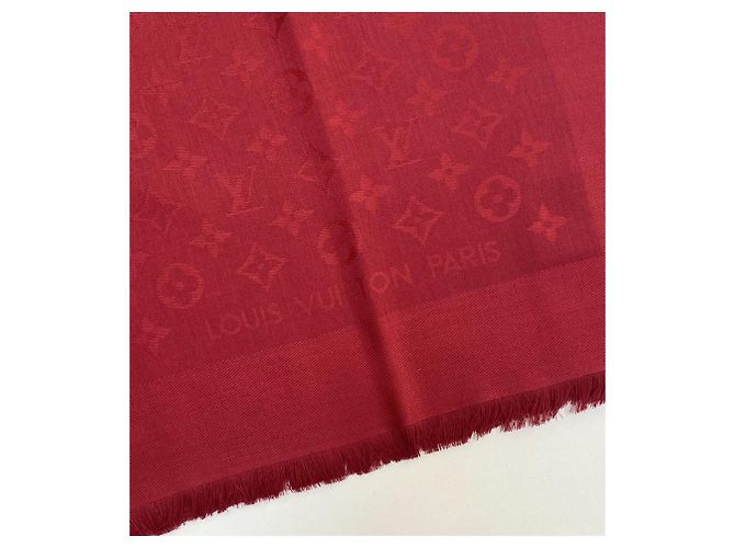 SCIALLE LOUIS VUITTON MONOGRAM POMME D'AMOUR M72237 Rosso - vista 10