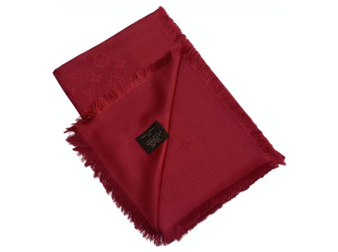 SCIALLE LOUIS VUITTON MONOGRAM POMME D'AMOUR M72237 Rosso - vista 4
