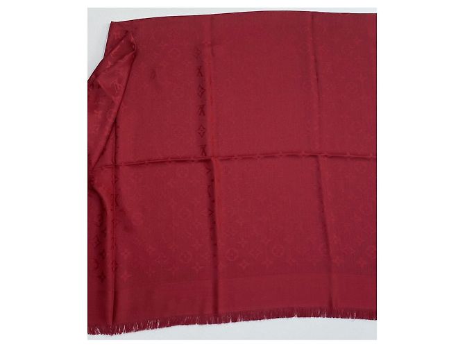 SCIALLE LOUIS VUITTON MONOGRAM POMME D'AMOUR M72237 Rosso - vista 7