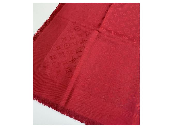 SCIALLE LOUIS VUITTON MONOGRAM POMME D'AMOUR M72237 Rosso - vista 8