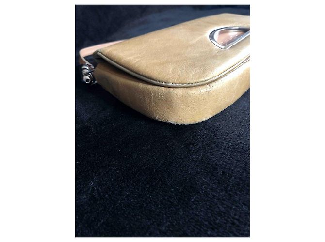Borsa Dior Malice beige in pelle - vista 4