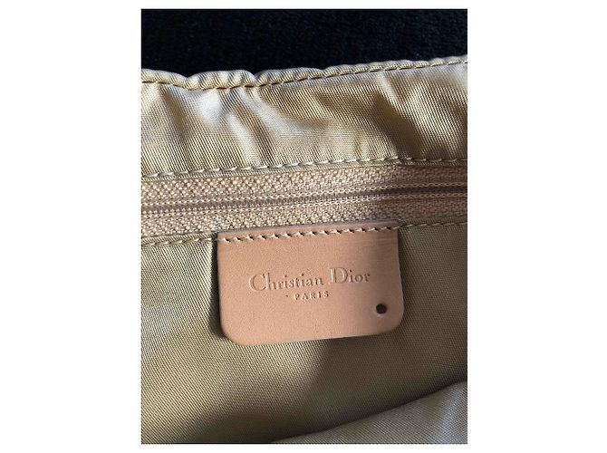 Borsa Dior Malice beige in pelle - vista 7