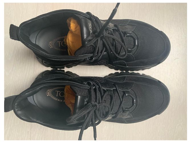 Tod's High Mountain Shoes Size 40/41 Nero - vista 4