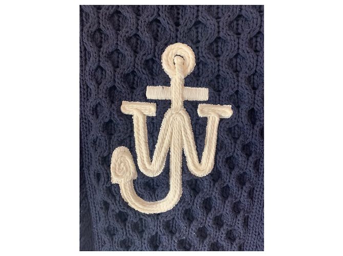 JW Anderson übergroßer Pullover Dunkelblau - Ansicht 2