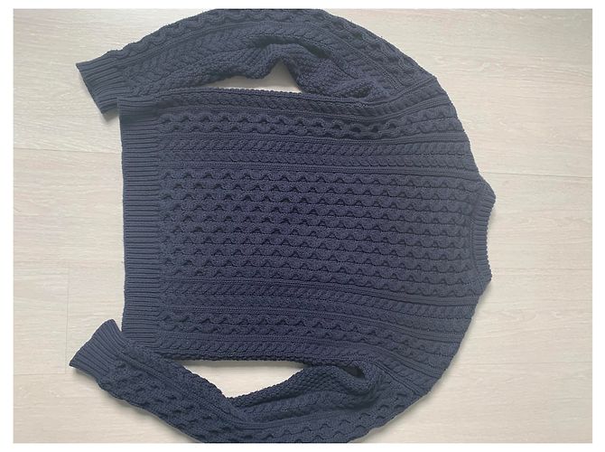 JW Anderson übergroßer Pullover Dunkelblau - Ansicht 5