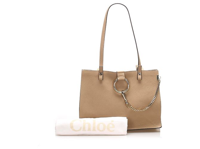 Chloé Borsa tote in pelle Faye marrone di Chloe - vista 10