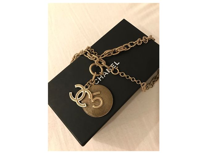 Collana Chanel color sabbia - vista 2