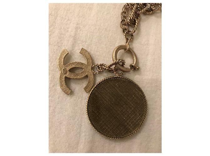 Collana Chanel color sabbia - vista 5