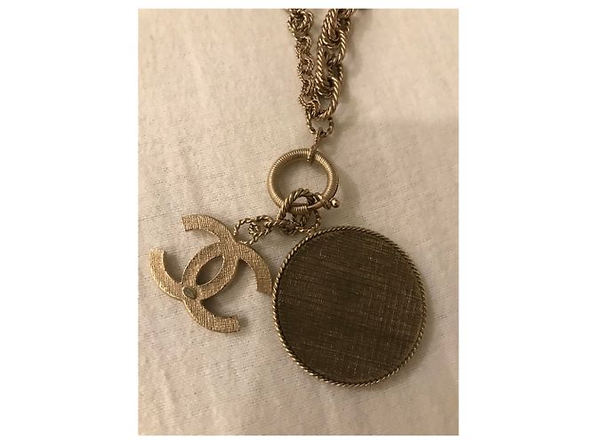 Collana Chanel color sabbia - vista 6