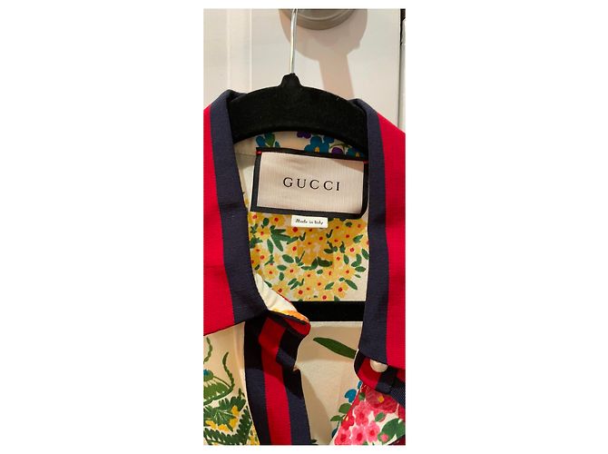 Gucci Blumenbluse aus Seide mehrfarbig Mehrfarben - Ansicht 10