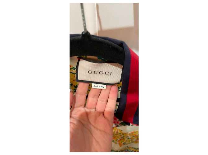 Gucci Blumenbluse aus Seide mehrfarbig Mehrfarben - Ansicht 5