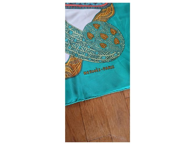 Hermès ART OF STEPPES Verde - vista 4