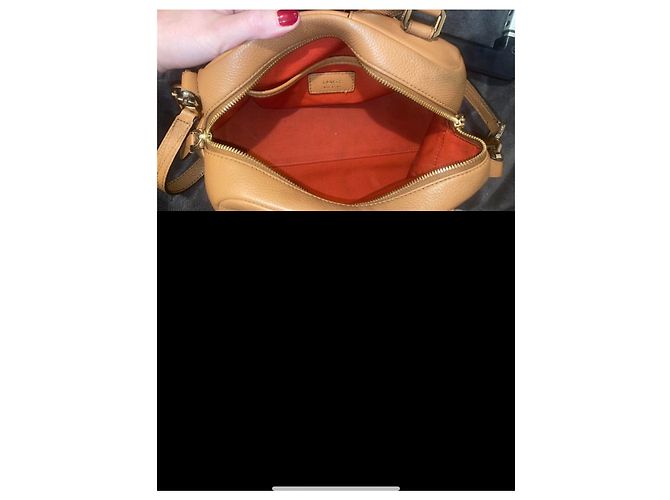 Borsa bowling Lancel Lola in pelle marrone Marrone chiaro - vista 3