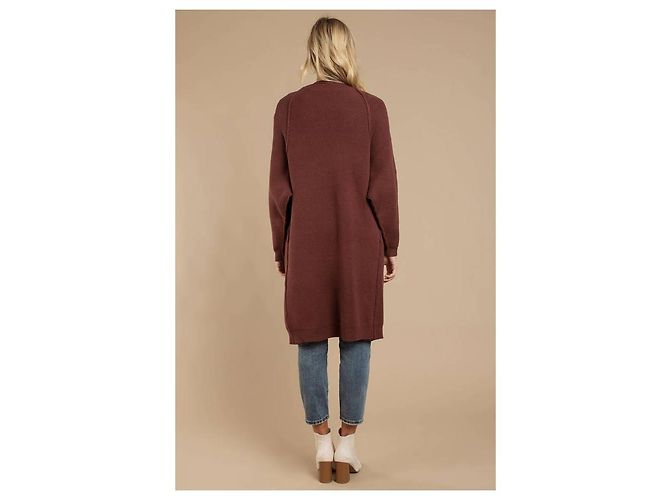 Free People Irreplaceable Plum Longline Cardigan - Ansicht 7