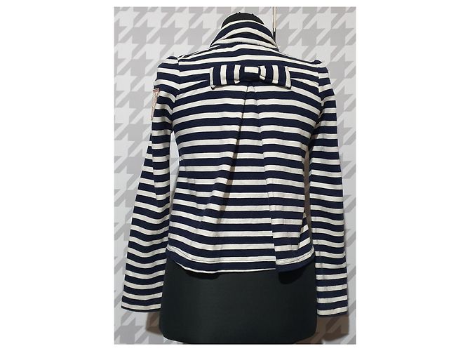 Blazer de rayas Juicy Couture Azul y Blanco Algodón - vista 4