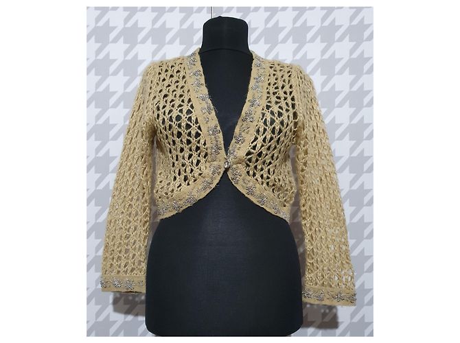 Day Birger & Mikkelsen Strickjacke beige Mohair - Ansicht 2