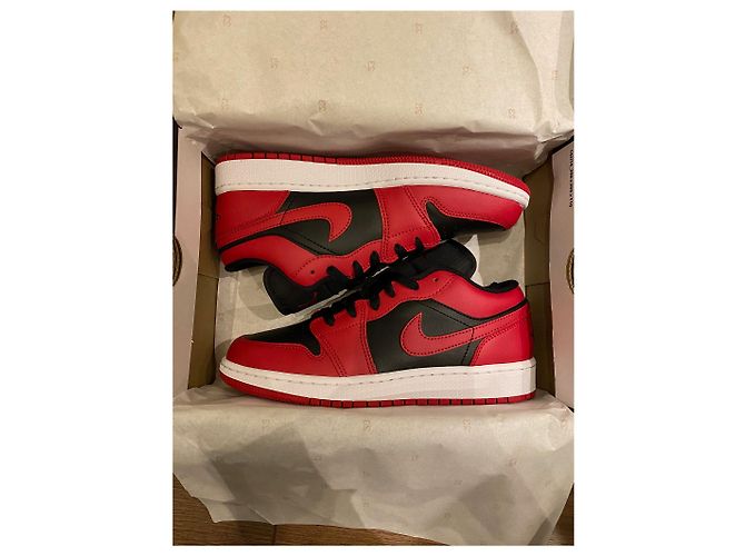 Nike, Nike x jordan reverse banned bred 38.5 Roja - vista 4