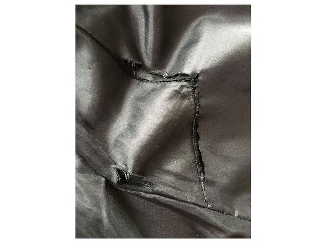 Magnífico abrigo de piel negro Hermès - vista 6