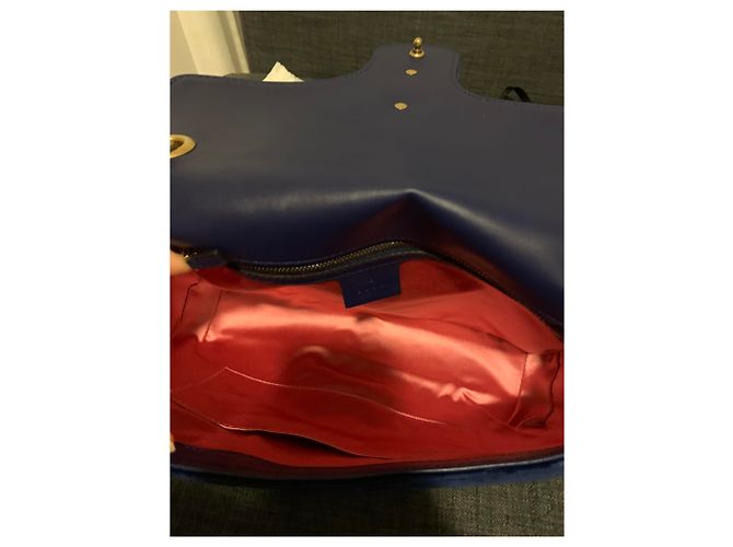 Gucci Marmont in velluto blu - vista 9