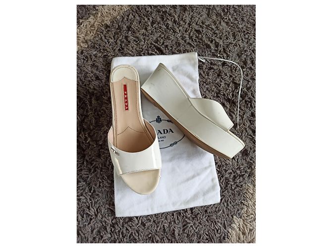 Prada Mules compensées - vue 2