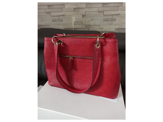 Borsa a mano Guess Vanessa Rossa in similpelle Rosso - vista 5