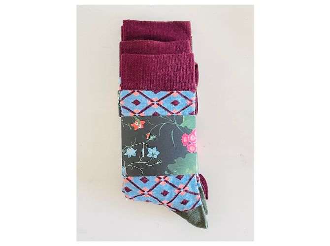 Erdem x H&M Pattern Socks Black Floral Size 40 - view 3