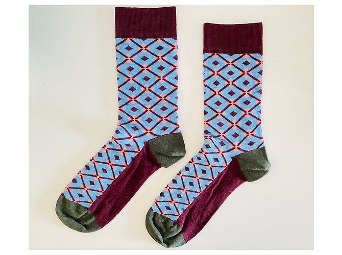 Erdem x H&M Pattern Socks Black Floral Size 40 - view 4