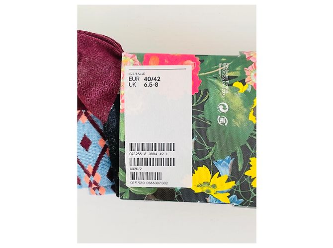 Erdem x H&M Pattern Socks Black Floral Size 40 - view 5