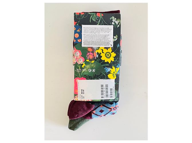 Erdem x H&M Pattern Socks Black Floral Size 40 - view 6