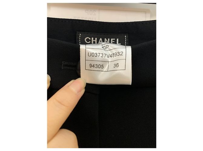 Chanel Pantalones, polainas Negro - vista 4