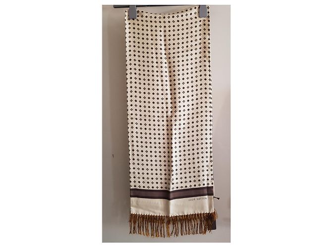 Louis Vuitton Herren Tücher Beige Dunkelbraun - Ansicht 2