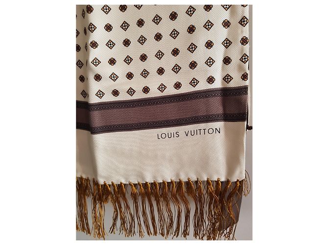 Louis Vuitton Herren Tücher Beige Dunkelbraun - Ansicht 3