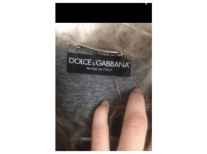 Dolce & Gabbana Strickjacke Grau Wolle - Ansicht 3
