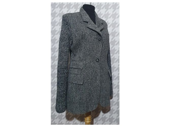 Abrigo de lana Dolce & Gabbana gris - vista 2