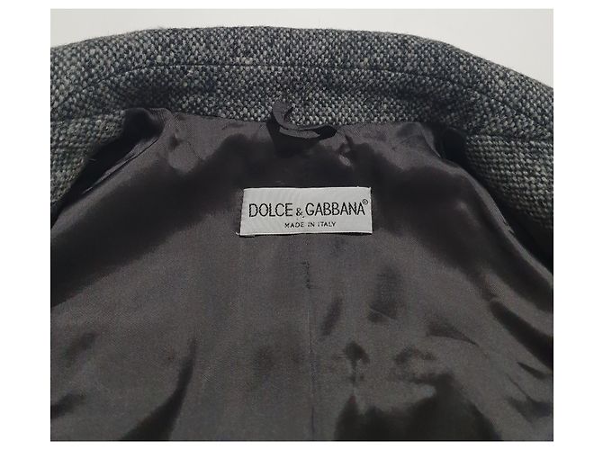Abrigo de lana Dolce & Gabbana gris - vista 4