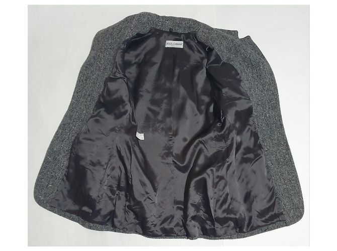 Abrigo de lana Dolce & Gabbana gris - vista 6