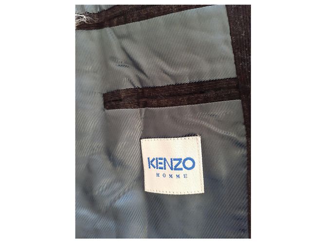Kenzo Giacca Blazer in Velluto di Cotone Blu Navy - vista 3