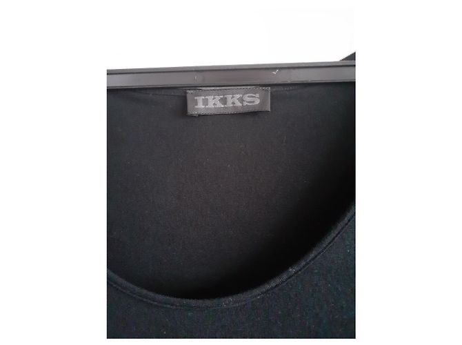 Ikks langes Viscose Kleid Schwarz - Ansicht 4