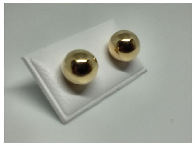 Autre Marque Orecchini a sfera 8 diametro mm in oro 18K 750/1000 Gold hardware - vista 2