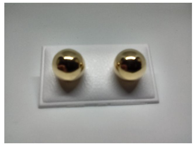Autre Marque Orecchini a sfera 8 diametro mm in oro 18K 750/1000 Gold hardware - vista 3