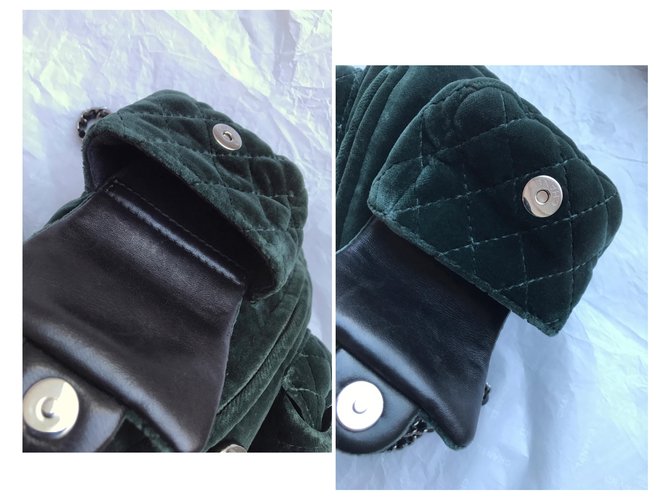 Chanel Famosa mini borsa "Backpack is Back" Verde Verde scuro - vista 16