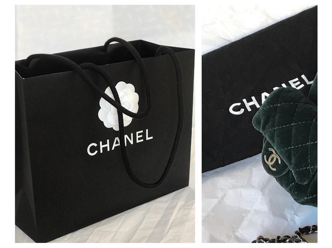 Chanel Famosa mini borsa "Backpack is Back" Verde Verde scuro - vista 20